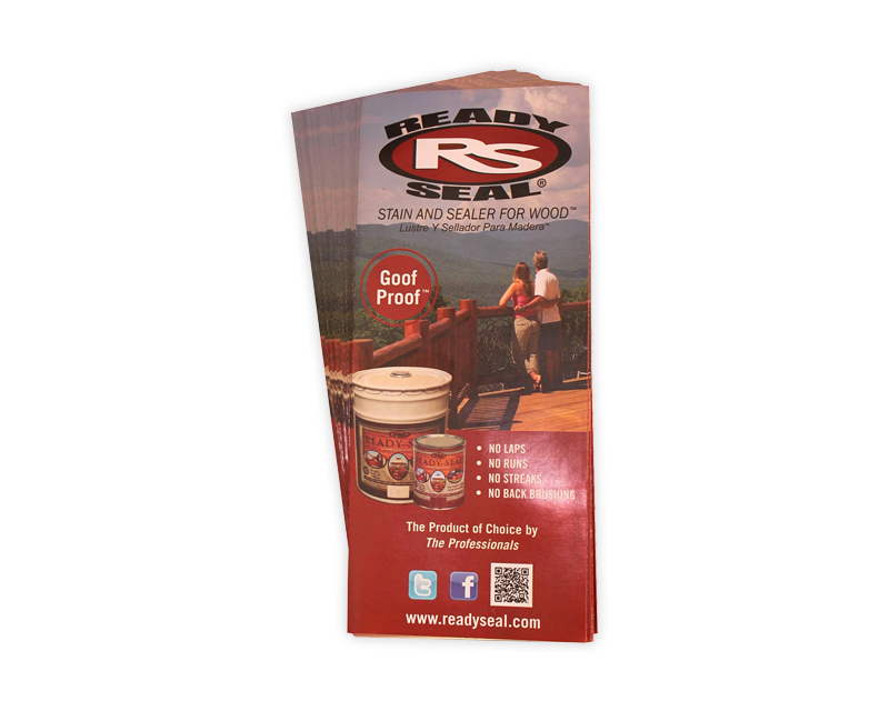 Ready Seal® Tri-Fold Brochures (100/PACK) + S/H